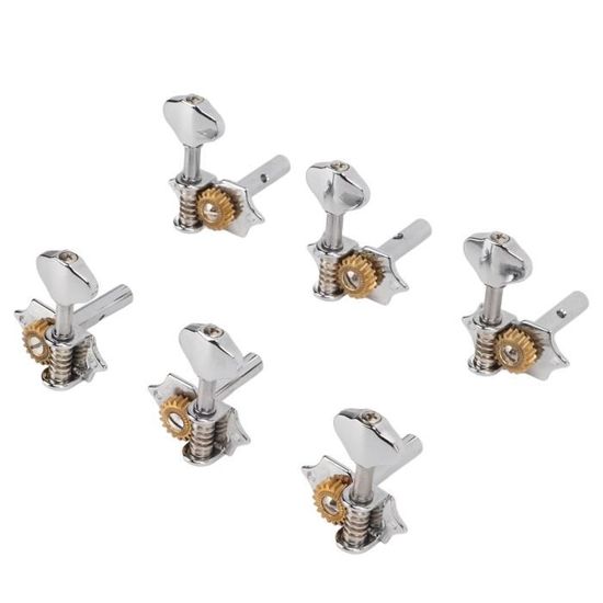 Jeu De 4 Chevilles Guitare Basse Vintage - Style Open Gear Pour 4 Cordes (Bronze)