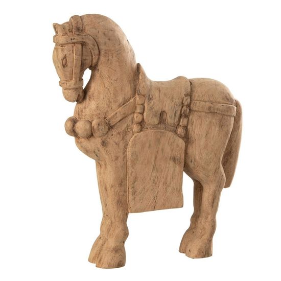 Statuette Déco Cheval Marionnette En Bois, 35cm, Blanche, Paris Prix