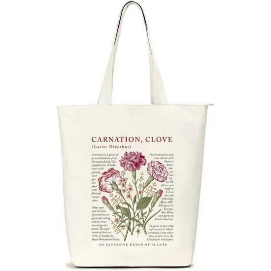 Borsa Di Tela Per Maestra Con Pochetta Abbinata, Cadeau Fine Anno Scolastico, Cotone, 38x40 Cm, Scritta "Merci Maîtresse", Bianco