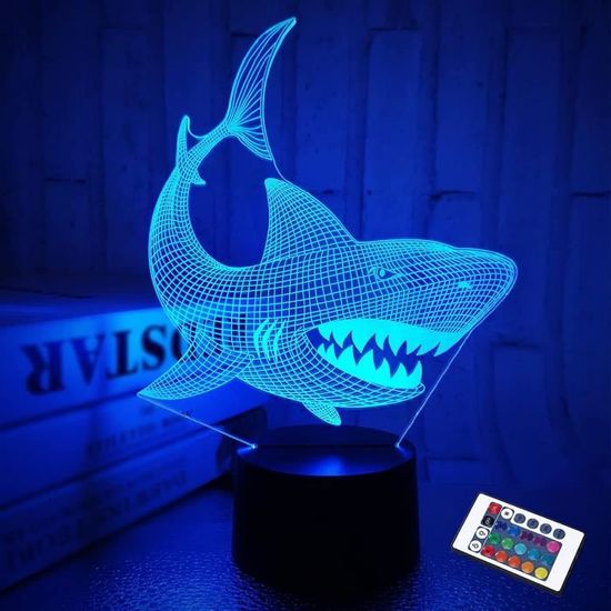 Cheval Veilleuse 3D Lampe Optique Illusion pour Enfant Garçons Filles