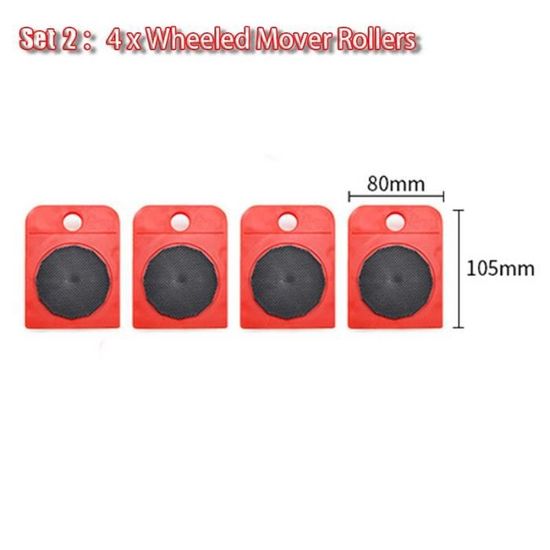 Lot De 4 Rouleaux De Déplacement Pour Meubles - Glisse Facilement Canapé, Frigo, Armoire Jusqu'à 200 Kg - 6