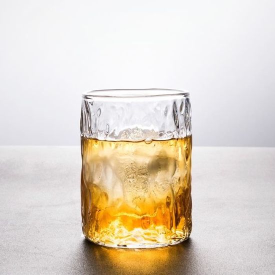 Verres à cocktails,Verre à Whisky créatif fait à la main,Style japonais rétro,marteau - Type 1 Pcs Whiskey Glass - 250ml -C