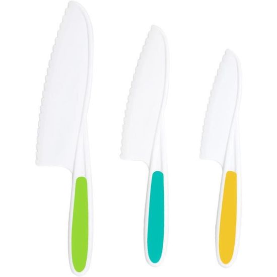 Set De Couteaux De Cuisine Pour Enfants - 24 Pièces - Couteaux Sécurisés Qui Ne Coupent Pas - Apprentissage Cuisine