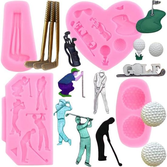 MYPRACS Lot De 4 Moules En Silicone Pour Fondant En Forme De Fer à Cheval En Forme De Trèfle Pour Décoration De Gâteaux, Cupcakes, Bonbons, Argile Polymère