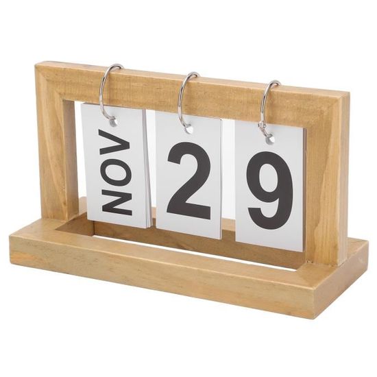 Minifinker calendrier de tableau de conférence Calendrier de bureau en bois  Tableau à deco statuette Couleur du bois naturel - Cdiscount Beaux-Arts et  Loisirs créatifs