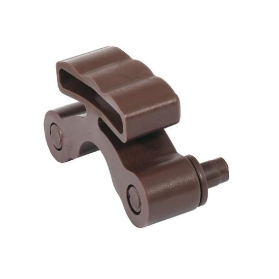10 Supports De Latte Pour Sommier - Plastique Flexible Noir Pour Lattes 36x8 Mm - À Visser Ou Agrafer