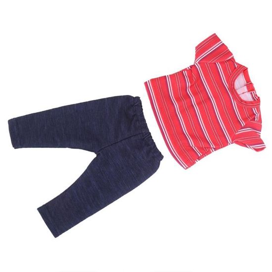 Acheter Vêtements de Poupée Haut+Pantalon Body Pour Poupée Américaine 18 Pouces&Poupée Bébé Reborn 43Cm Vêtements Accessoires Jouets Pour Fille Our Generation