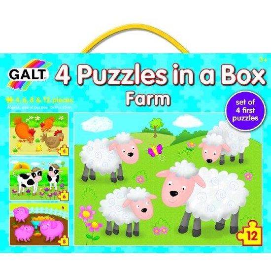 Puzzles éducatifs Animaux De La Ferme - 4 Puzzles Progressifs (6, 9, 12, 16 Pièces) - à Partir De 3 Ans - Boîte Educa - 5