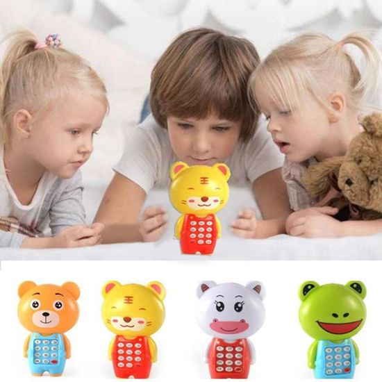 Téléphone Clapet Caterbee Pour Bébé – Musique, Lumières, Motifs Cerf – éducatif Et Portable Dès 1 An