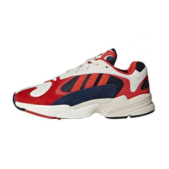 Basket adidas Originals YUNG B37615 Mixte Rouge Cuir et - Main Image