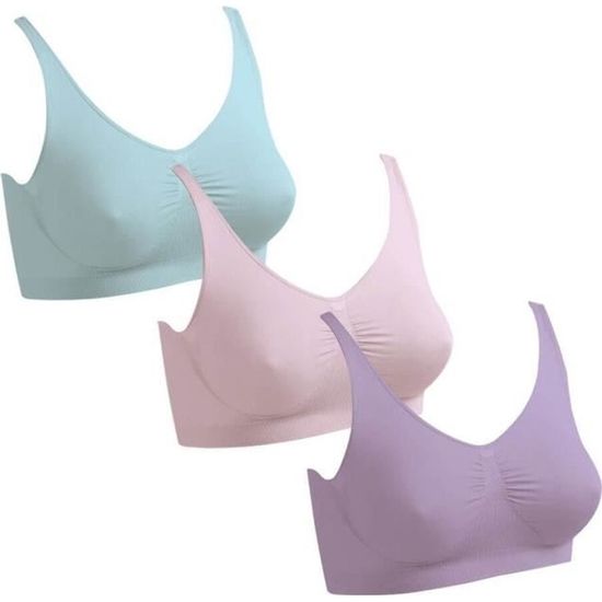 Soutien-Gorge Sans Armature INNERSY Col V Rembourré – Sans Couture, Dos U, Confort Quotidien & Push-Up Léger