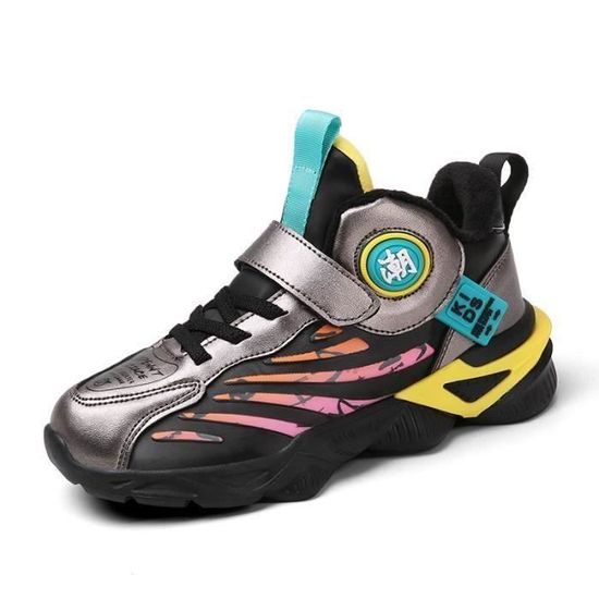 Chaussures De Randonnée Enfant Unisexe - Baskets Légères Avec Scratch, Semelle Antidérapante, Tailles 26-37 EU - 4