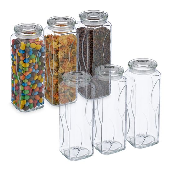 Relaxdays Lot De 6 Bouteilles En Verre 250 Ml à Remplir - Bouchon Mécanique Hermétique + Étiquettes & Marqueur - Idéal Pour Boissons Maison