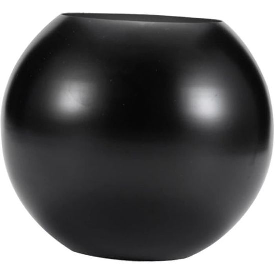 Vase Boule, Vase De Fleur Moderne De Style Nordique Vase De Tulipe en Acier Inoxydable pour la Table De Bureau De Salon D'ornement(Le Noir