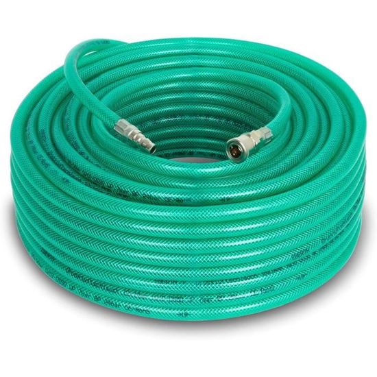 Tuyau Air Comprimé 10m - Diamètre 10mm, Pression 20BAR - Caoutchouc Souple Résistant à L'huile - 4