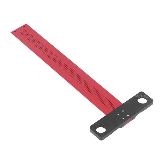 Règle Traçage Trous Règle Carrée En T Naroote 500mm - Jauge De Traçage En Aluminium Pour Menuiserie, Verre Et Dessin Equerre Menuisier
