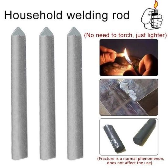 Lot De 21 Baguettes De Soudure Basse Température Aluminium - Pour Acier, Inox, Réparation Auto, Bricolage - Facile Avec Briquet