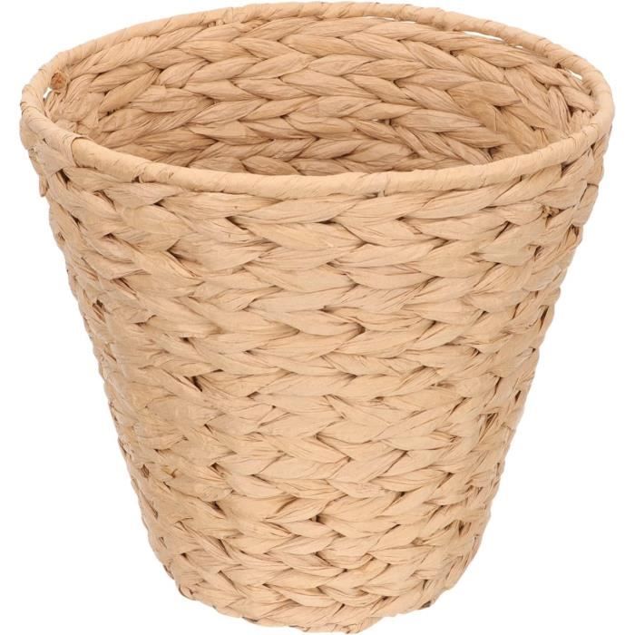 Panier Magazine En Osier Stobok - Rangement Tissé Main - 38x26x15cm - Naturel
