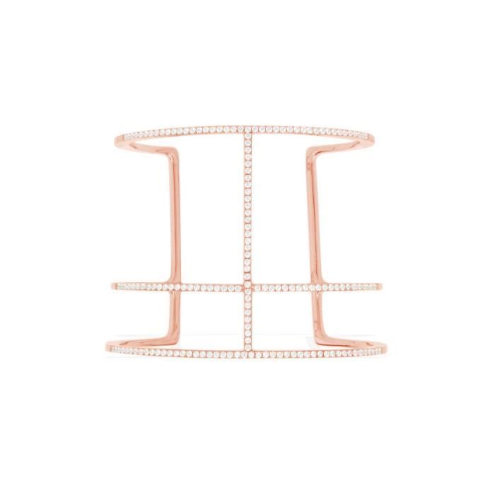 Bracelet jonc  APM Monaco Croisette rose taille S Collection ADN