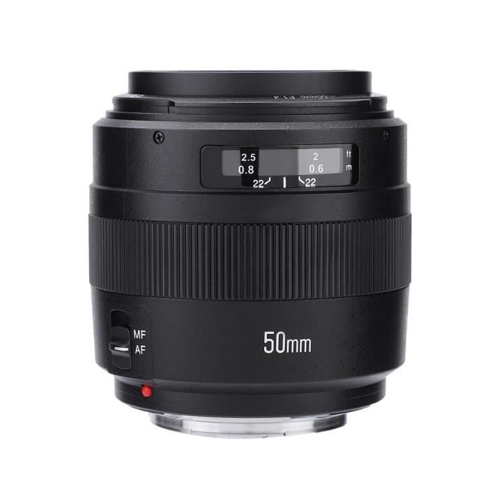 Cent Objectif Yongnuo YN-50mm f1.4 à grande ouverture AF - MF pour appareil photo Canon DSLR
