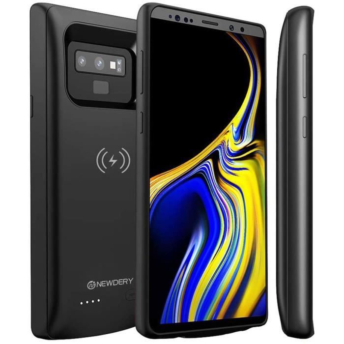 Newdery Coque batterie pour Samsung Galaxy Note 9, 5000 mAh Rechargeable Extended Charging Case Batterie Power Bank Case Compatible