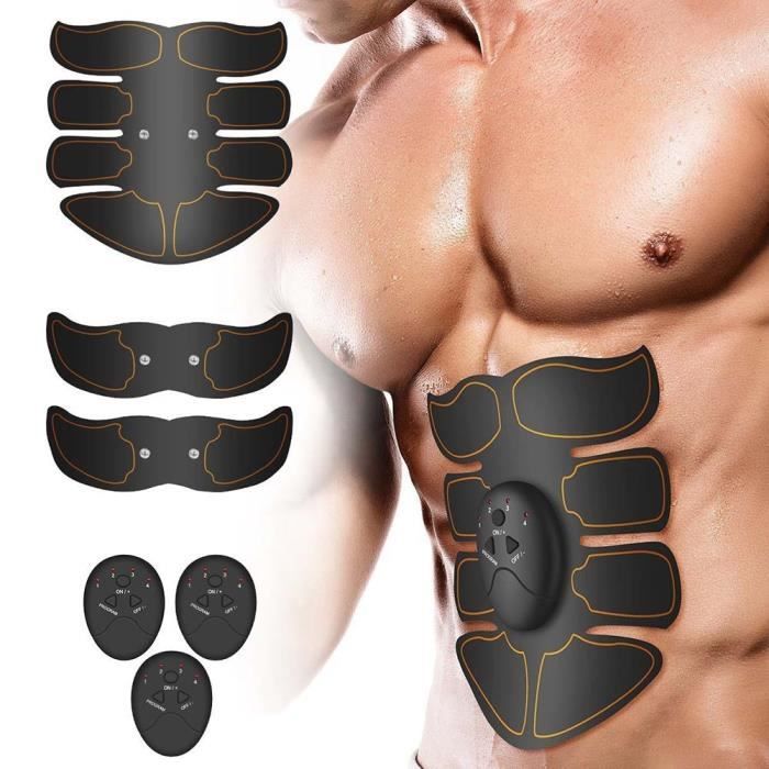 Electrostimulateur Musculaire Entraînement Abdominal/Cuisse/Bras Muscle EMS Forme d'exercice Fitness,Ceinture Abdominale d'exercice
