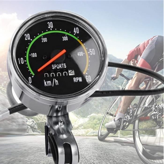 Mécanique Classique Route de Montagne Vélo Compteur de Vitesse, Multifonction étanche Vélo Compteur de Vitesse pour 26/27.5/28/29 in