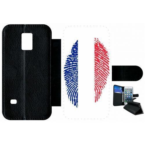 Etui samsung galaxy s5 mini empreinte digitale drapeau france