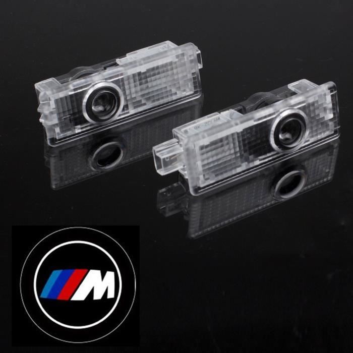 Courtoisie 2pcs LED de porte de voiture Projecteur laser Logo Esprit, Lumière, Ombre pour BMW M Logo
