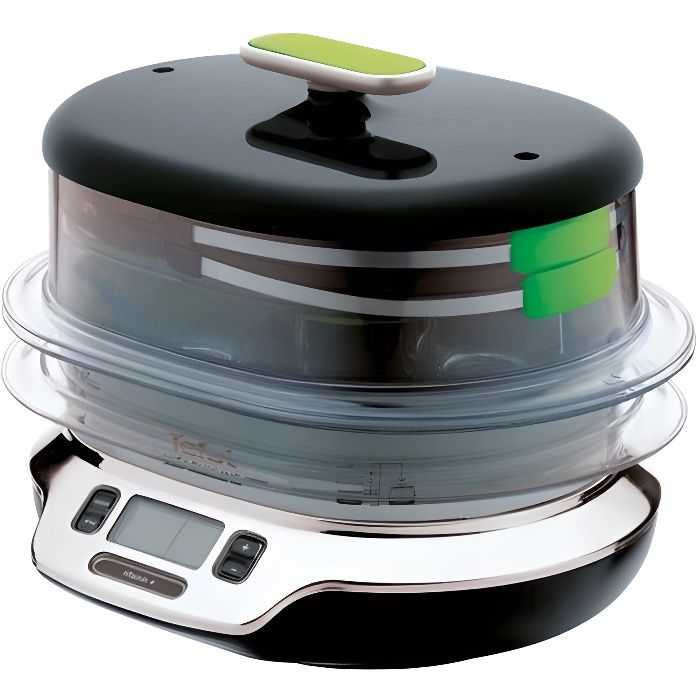 Tefal VS4003 Cuiseur vapeur Vitacuisine Compact 1800 W avec livre de recettes (en langue italienne)