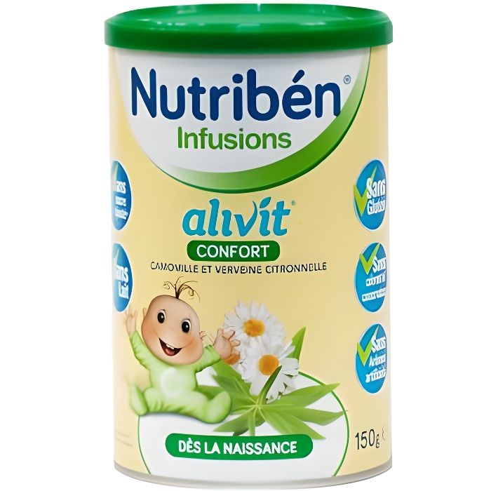 Nutribén Infusions Alivit Confort Camomille Verveine Citronnelle 150g