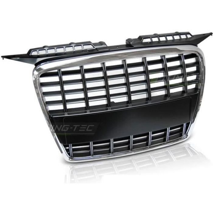 Calandre pour Audi A3 8P 2005-2008 Look Sport chrome/noir