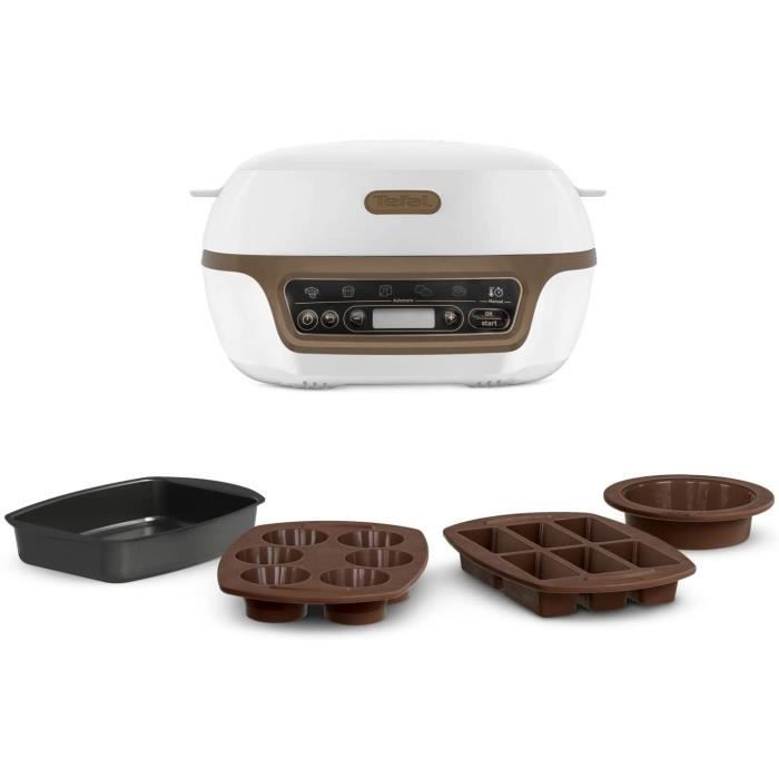 TEFAL Cake Factory+ Appareil Intelligent de Gâteaux et Pâtisseries: Maxi Cookies, Maxi Brookies, Fondants, Coeurs Coulants, Muffins