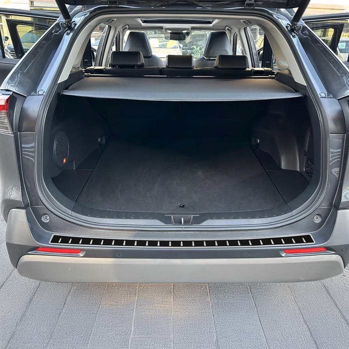 Protection seuil coffre pare-chocs pour Toyota RAV4 2018-2022 Feuille Carbone