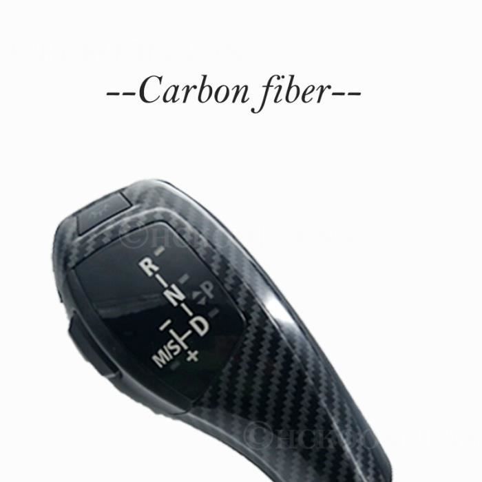 Pièces Auto,Pour BMW X5 2004 2005 2006 E53 lumière LED de voiture pommeau de levier de vitesse manette - Type Left Drive - carbon