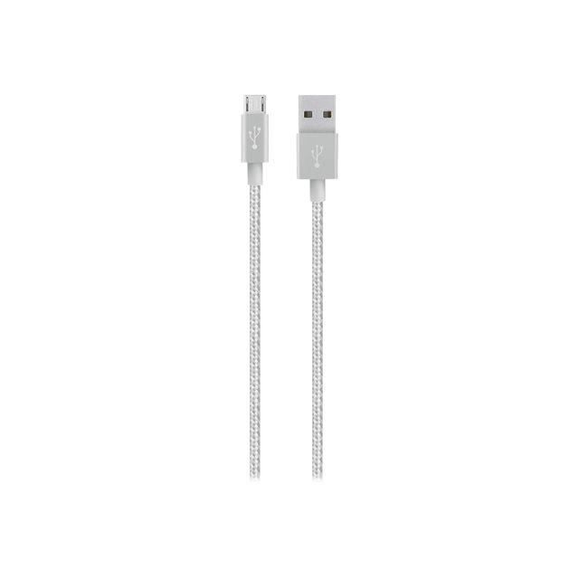 BELKIN Cable micro USB android - 2,4A - Silver