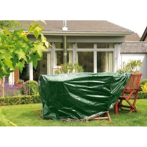 Bio Green Bâche de Protection pour Table Rond/Ovale Vert 2,4 x 1,8 x 0,9 m - RX90-TO