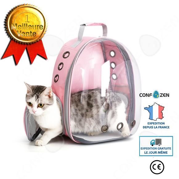 CONFO® Sac chat sac à dos hiver grande capacité petite boîte chien sac cabine transparent chiot chien espace sac