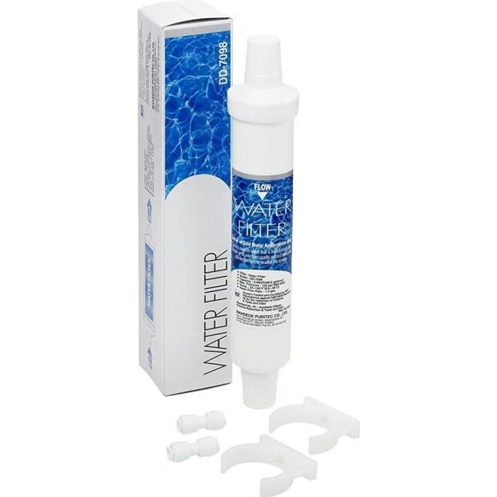 Banseok Puritec DD-7098 Filtre à eau externe en ligne pour réfrigérateur congélateur Siemens KA58NP90GB/04 KA58NP90GB/05 KA58NP90GB/