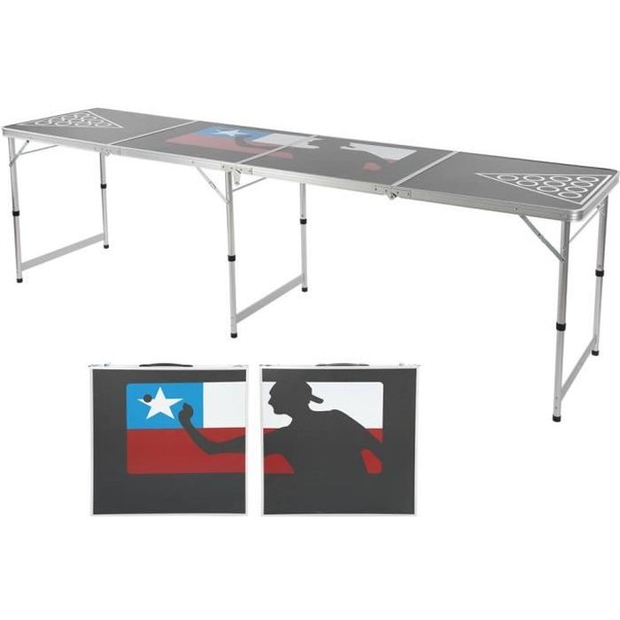 Table de ping-pong à bière Table de jeu pliante portable étanche pour camping BBQ Party accessoire de fête HB014