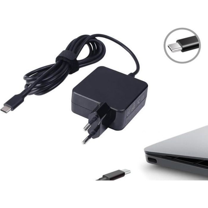 Chargeur 65w 45w USB TypeC Acer Lenovo Yoga Dell Huawei Mediapad Samsung Galaxy HP Envy x2 x360 Pavilion x2 Spectre x2 x360 Fujitsu