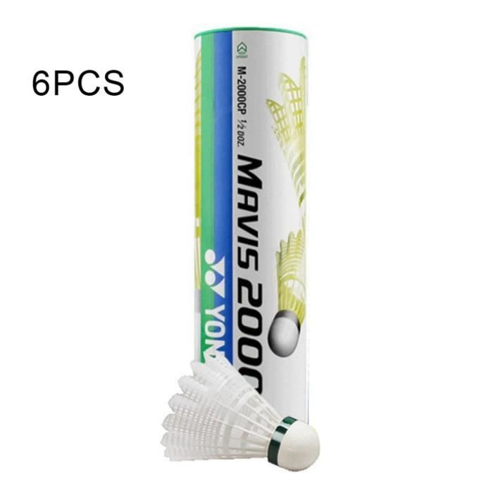 Durable Badminton Balls coupe-vent Goose Feather White Training Game Exerciced'entraînement 6pcs