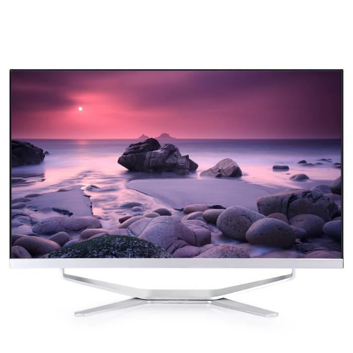 Lanqi- PC Tout-en-un 23.6'' i7‑3630QM Surface Incurvée au Bureau Type D Blanc