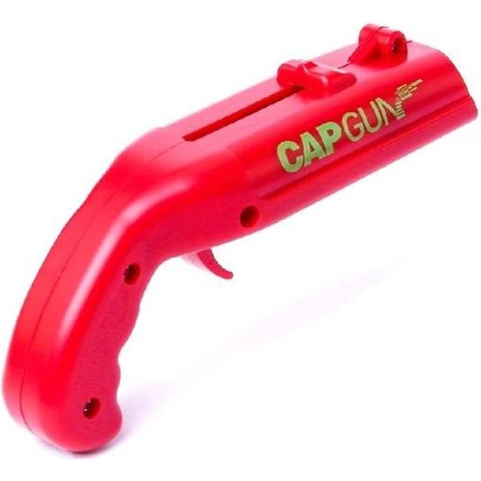 Cap Gun Opener, Mini Pistolet En For De Décapsuleur Vin Tire-Bouchon à Frapper à Boisson, Capuchon Pistolet Lanceur En