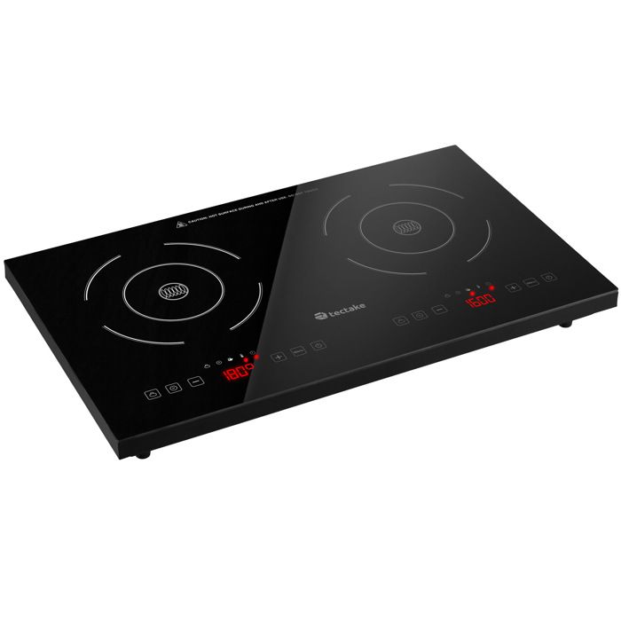 TECTAKE Table de cuisson à induction double 3500 W