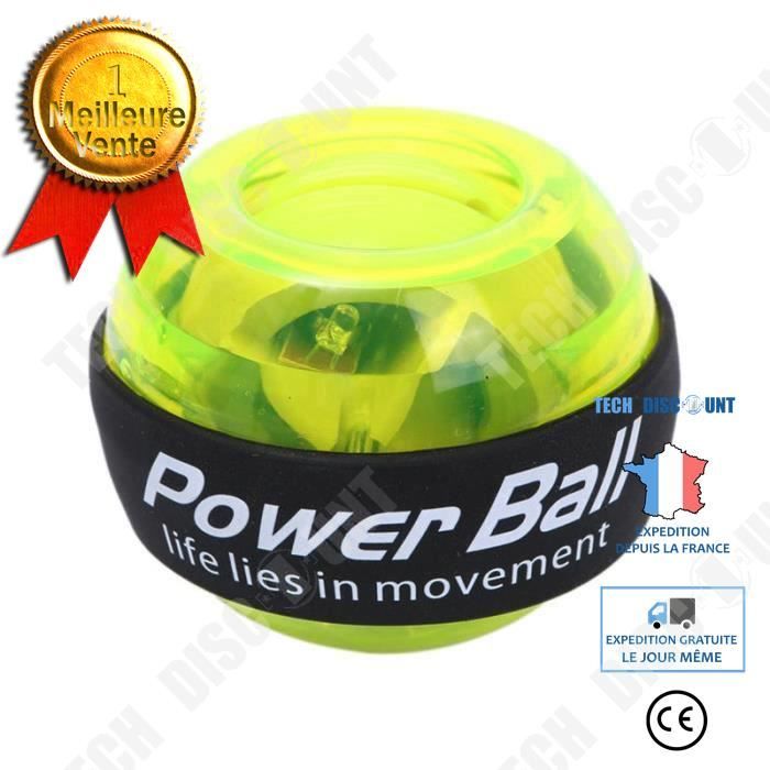 TD® Accessoires Fitness - Musculation,Entraîneur de balle de poignet Gyroscope renforcement Gyroscope puissance balle bras - Type gr