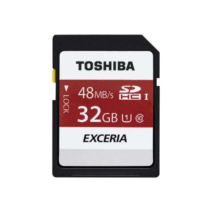 TOSHIBA Carte SD N301 32Go Uhs-1 Carte SD Classe 1