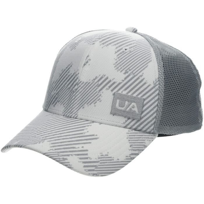 Under Armour Men's Blitzing Trucker 3.0 Casquette Homme, Blanc, Taille Unique