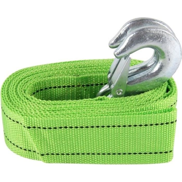 Corde de remorquage Voiture Zongyuan 3m × 4cm 3 tonnes élastique force sangles avec deux crochets à haute résistance du cordon câble
