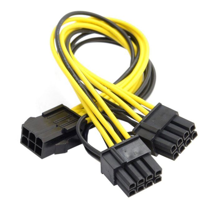 Câble CPU 8 Broches Vers Dual PCIe 8+6 Broches – Xiatiaosann – Pour GPU Et Alimentation